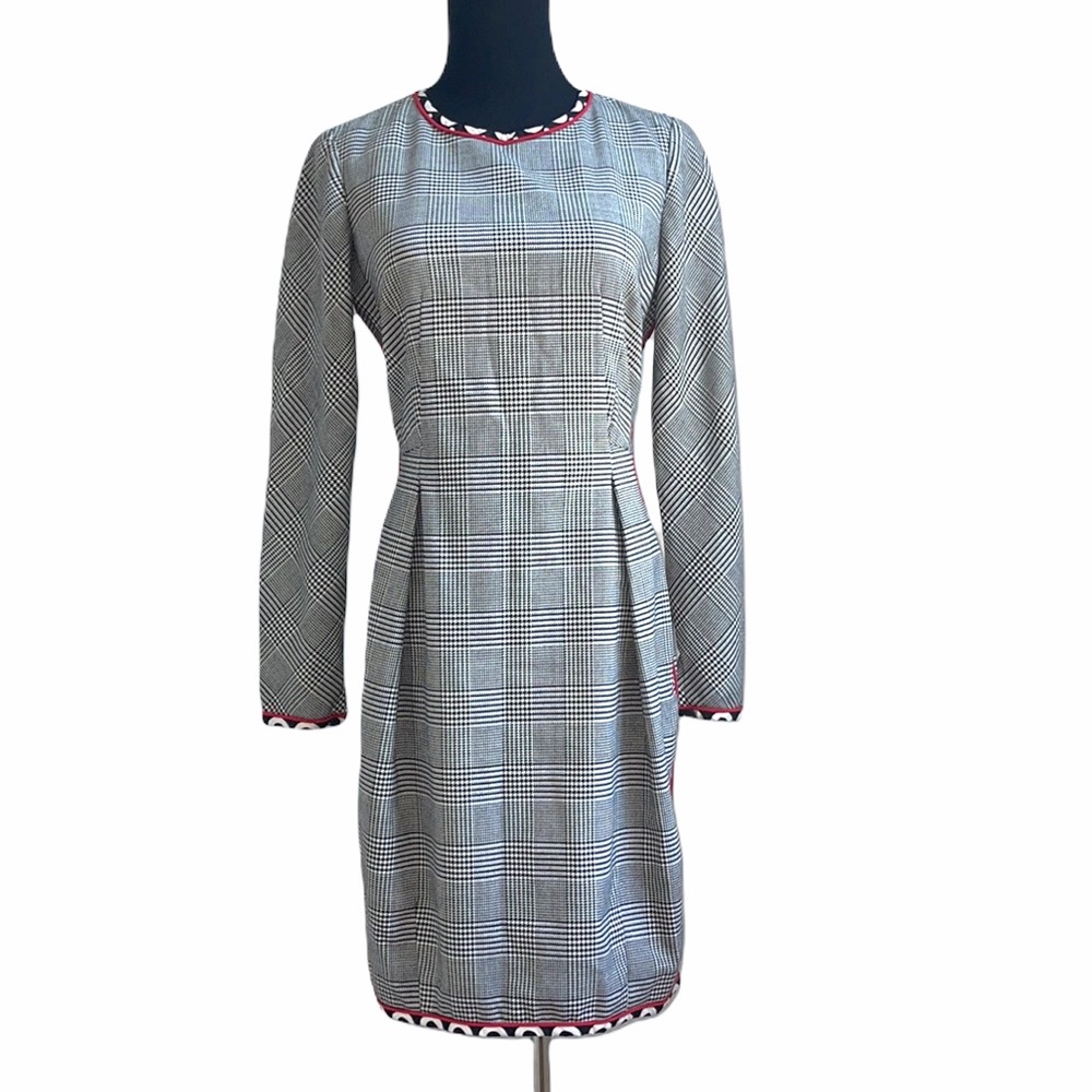 CARLISLE plaided full sleeves dress
